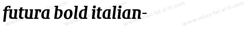 futura bold italian字体转换
